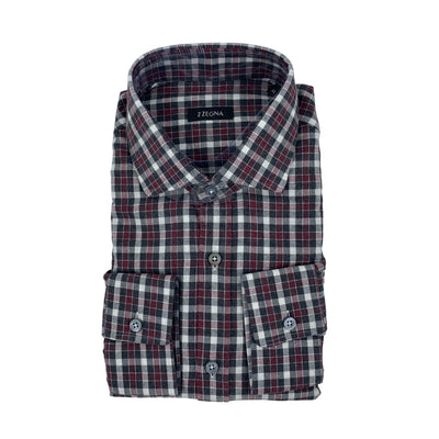 Z/Zegna Check Flannel Shirt - PaulPuncher
